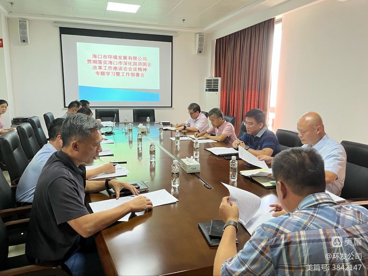 永利yl23411召开贯彻落实海口市深化国资国企改革工作座谈会会议精神专题学习暨工作部署会