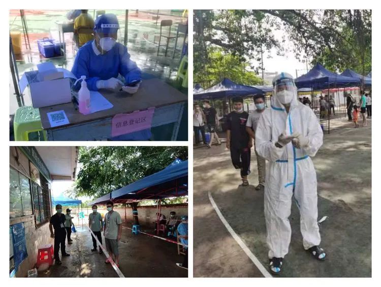 闻令而动、共抗疫情——永利yl23411下沉社区和帮扶村参加疫情防控志愿服务活动(图2)