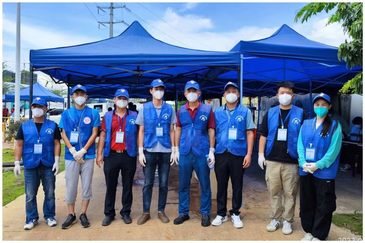 疫往无前 共克时艰——永利yl23411第一分队开展海航城疫情防控志愿服务活动